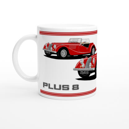 Morgan Plus 8 in Red  Art Mug