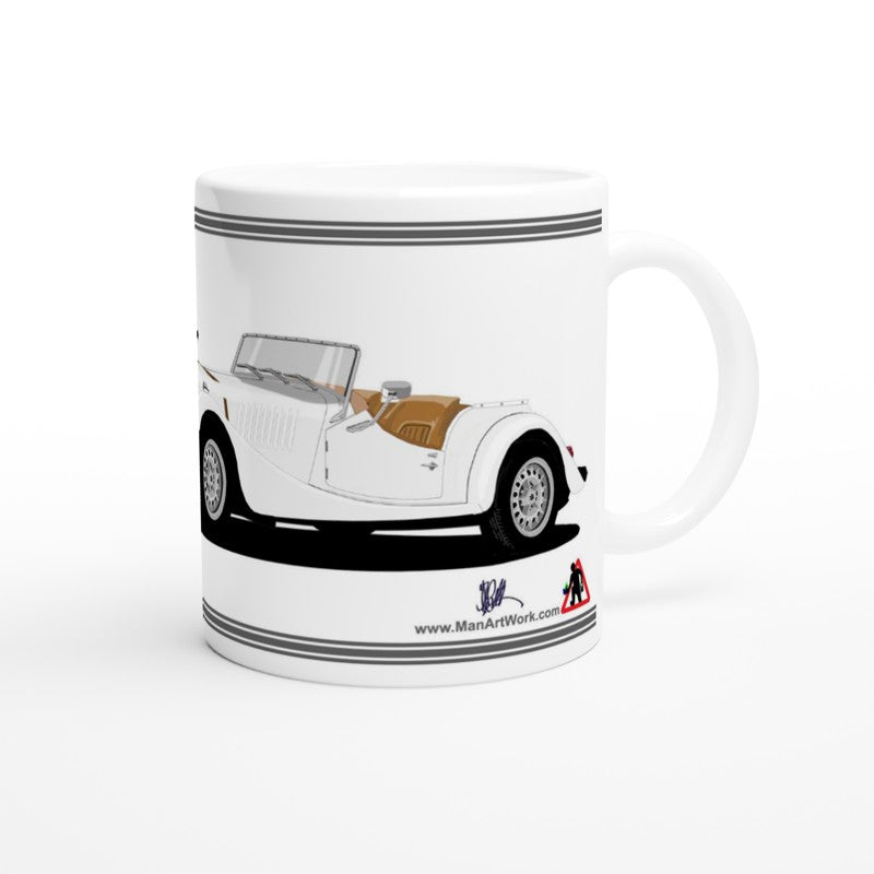 Morgan Plus 8 in White  Art Mug