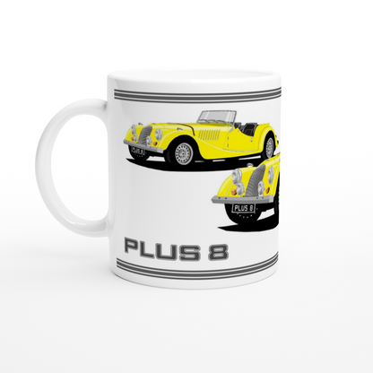 Morgan Plus 8 in Yellow  Art Mug