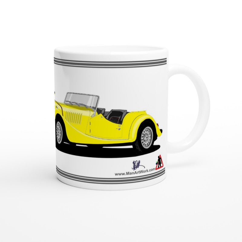 Morgan Plus 8 in Yellow  Art Mug