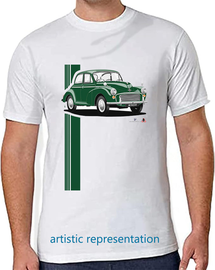 Morris Minor 2dr Dark Green T Shirt