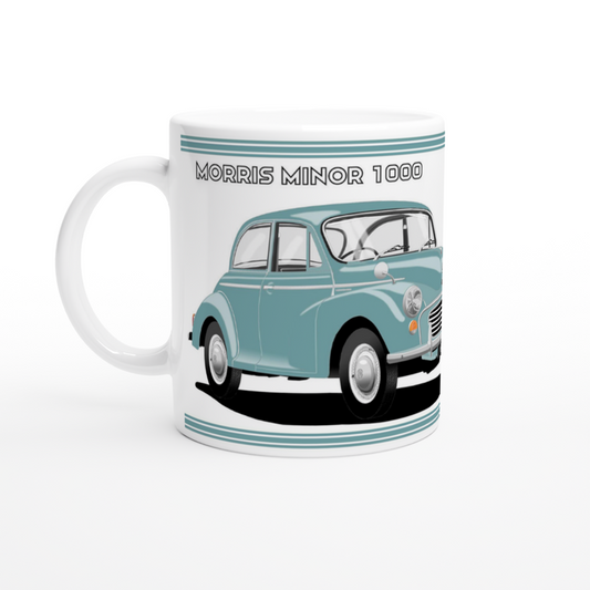 Morris Minor 2 Door Gray  Car Mug