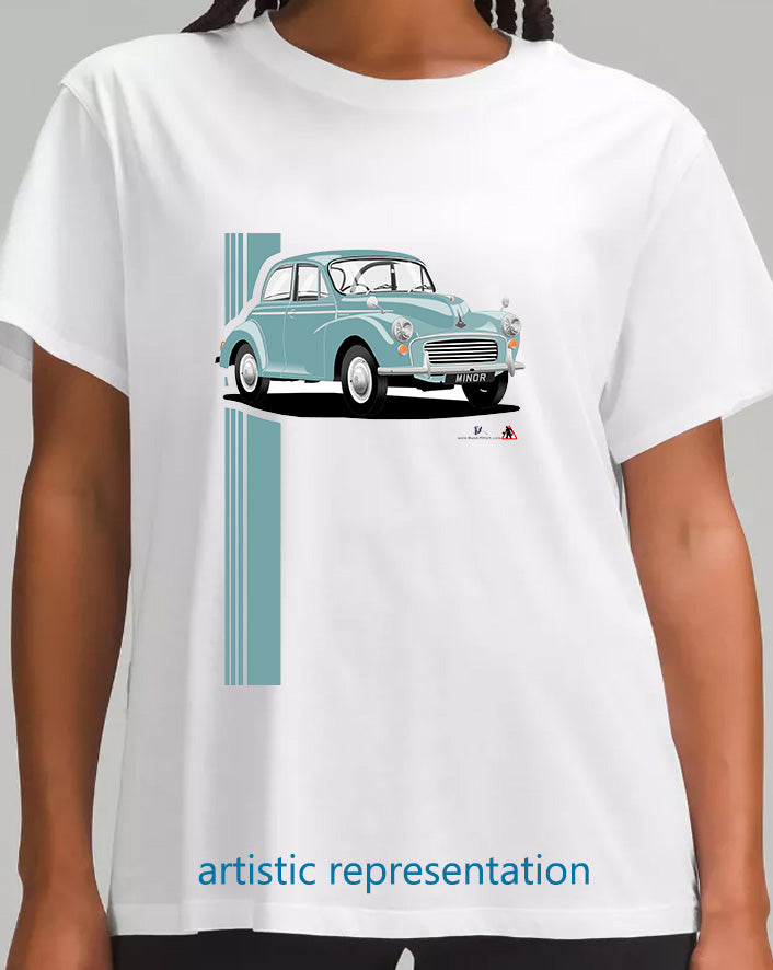 Morris Minor 2dr Light Blue T Shirt