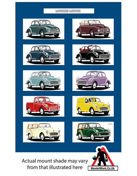 Morris Minor A4 Art Print