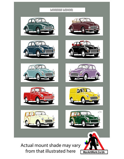 Morris Minor A4 Art Print