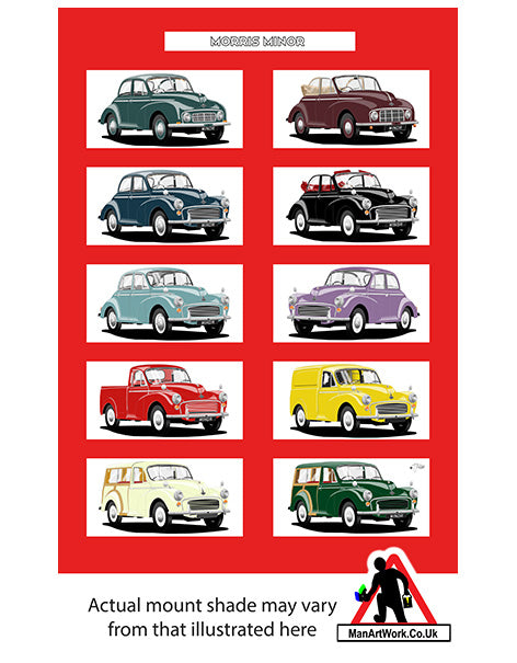 Morris Minor A4 Art Print