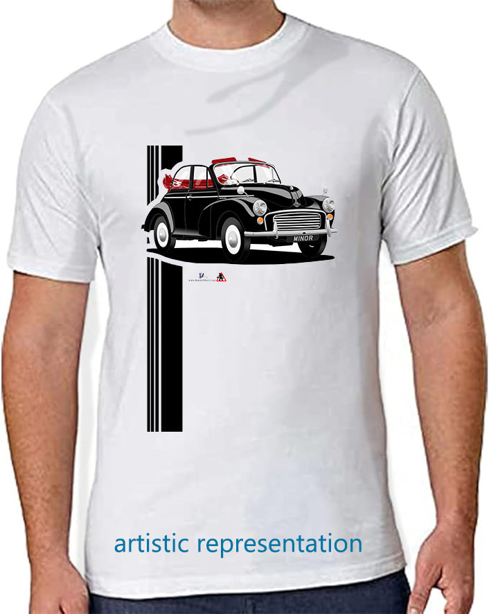 Morris Minor 1000 convertible in Black T Shirt