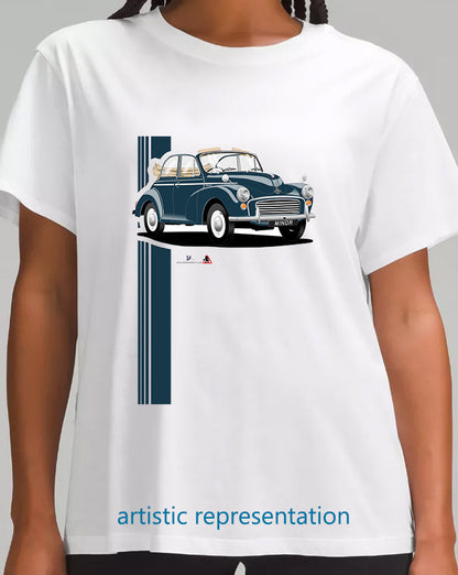 Morris Minor 1000 convertible in Dark Blue T Shirt