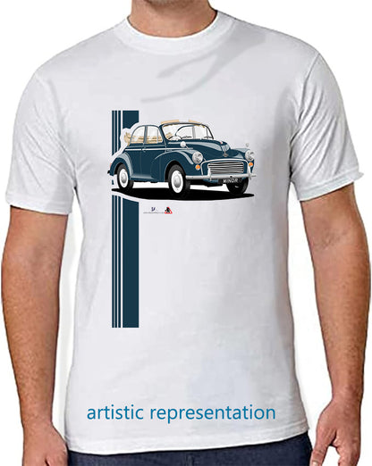 Morris Minor 1000 convertible in Dark Blue T Shirt