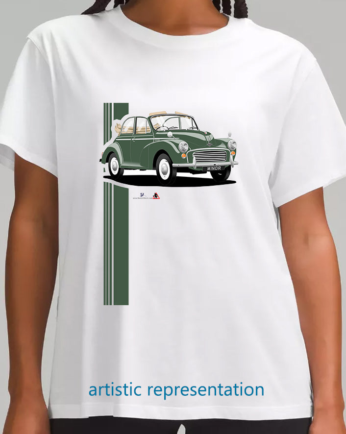 Morris Minor 1000 convertible in Green T Shirt