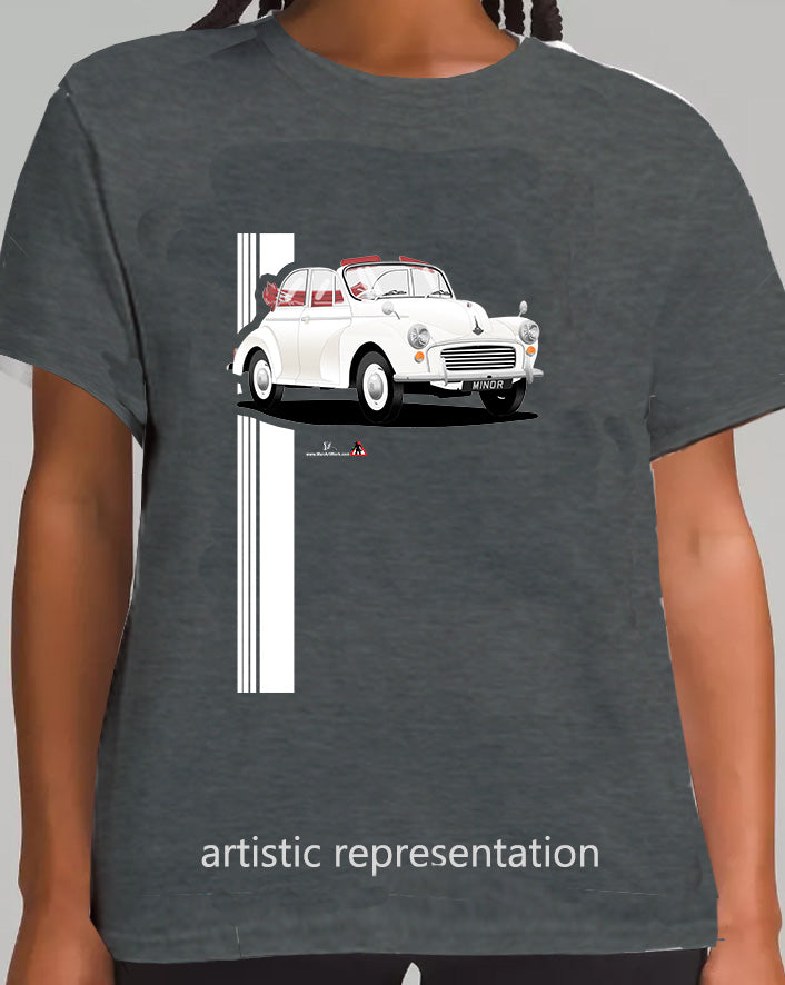 Morris Minor 1000 convertible in White T Shirt