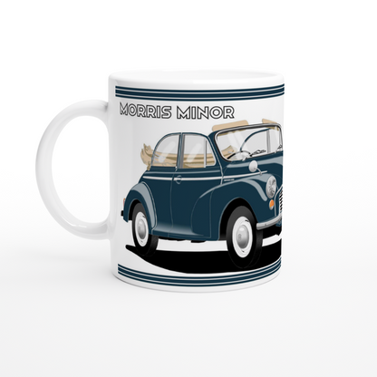 Morris Minor Convertible in Dark Blue Art Mug