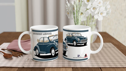 Morris Minor Convertible in Dark Blue Art Mug