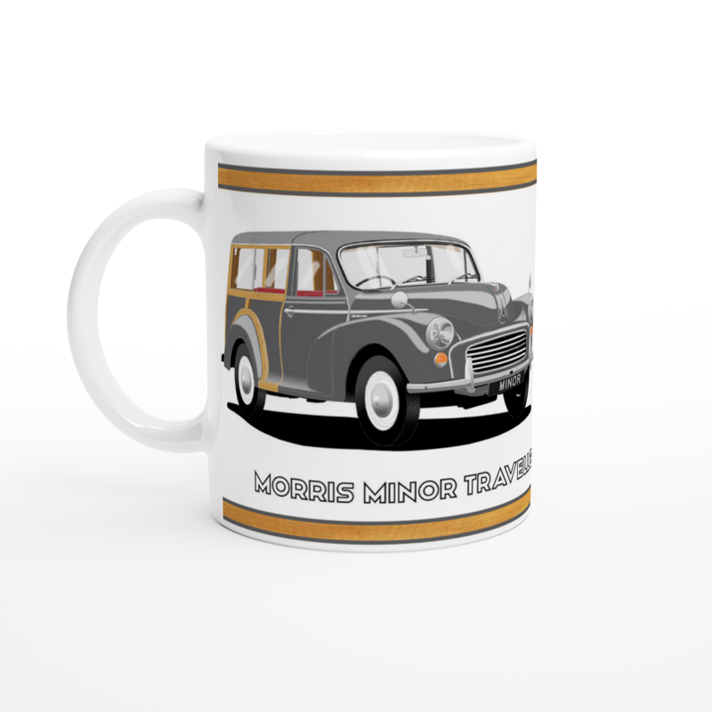 Morris Minor Traveller in  Gray Art Mug