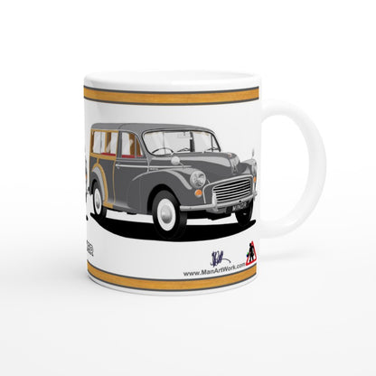 Morris Minor Traveller in  Gray Art Mug