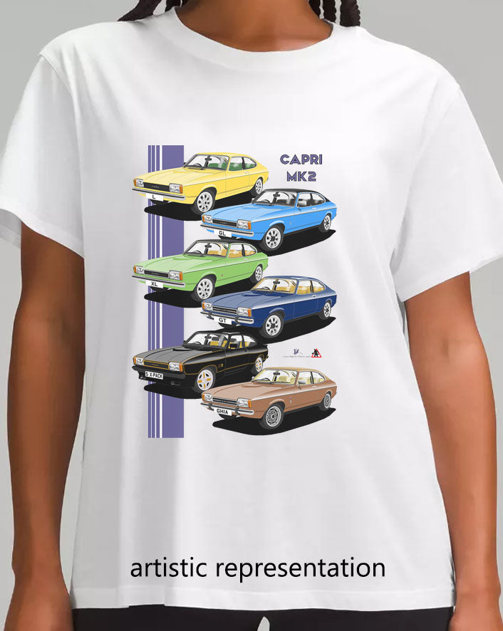 Ford Capri Mk2 Art T Shirt