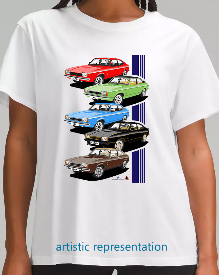 Ford Capri Mk2 Art T Shirt