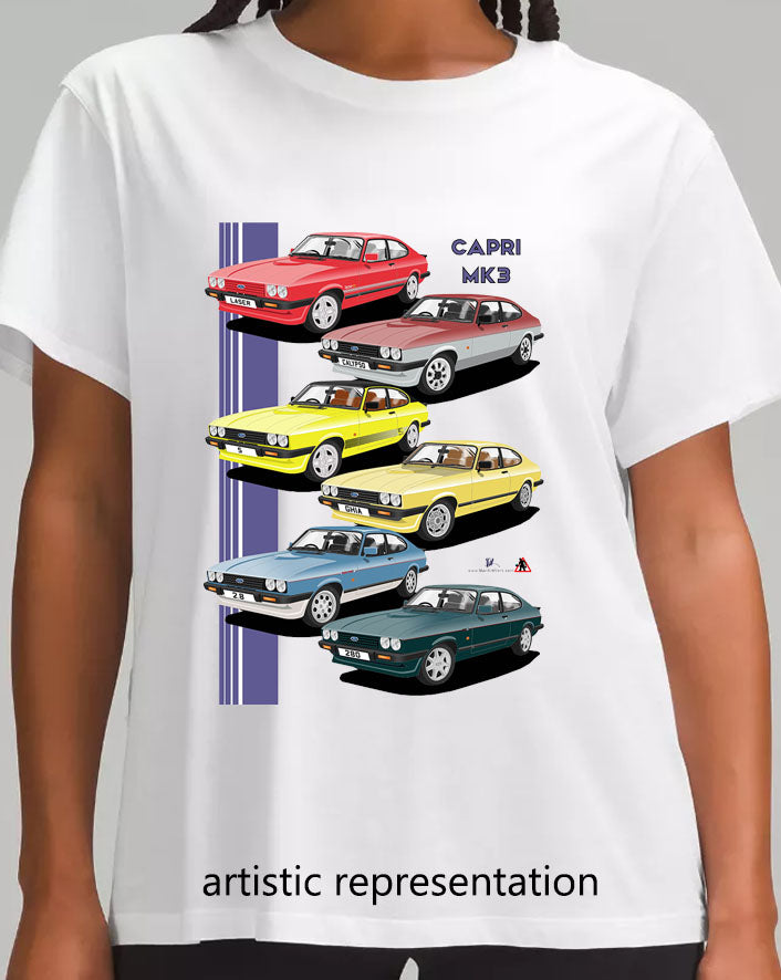 Ford Capri Mk3 Art T Shirt