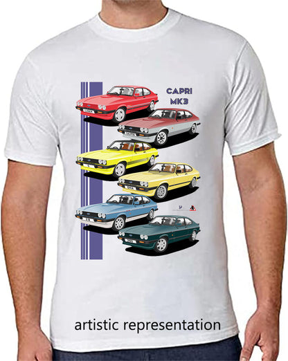 Ford Capri Mk3 Art T Shirt