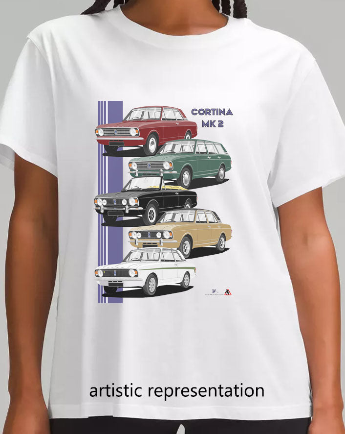 Ford Cortina Mk2 Art T Shirt