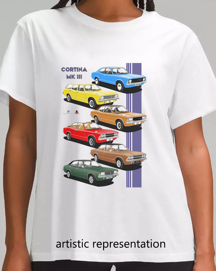 Ford Cortina Mk3 Art T Shirt