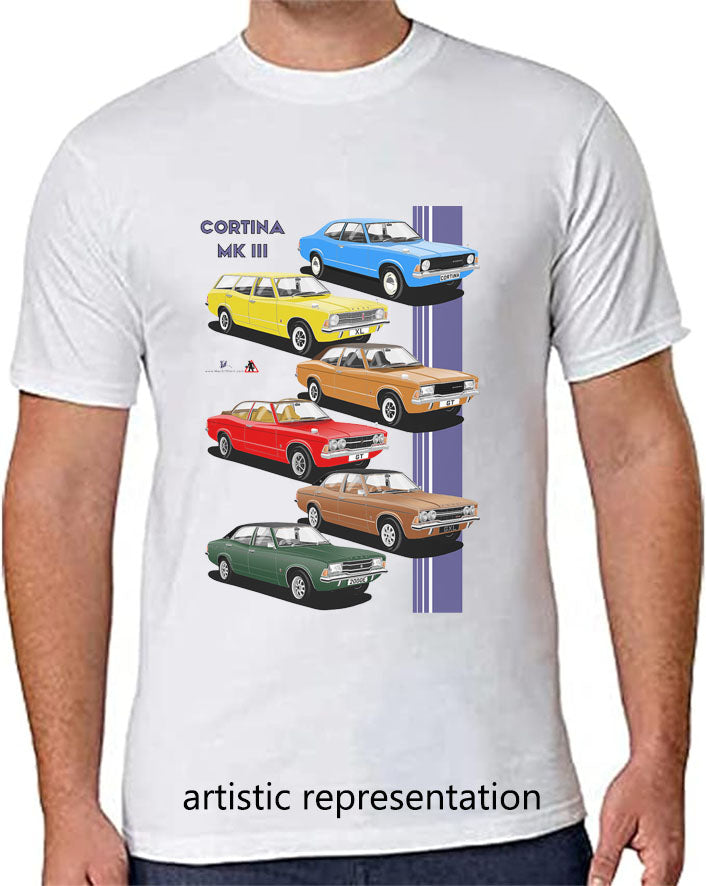 Ford Cortina Mk3 Art T Shirt