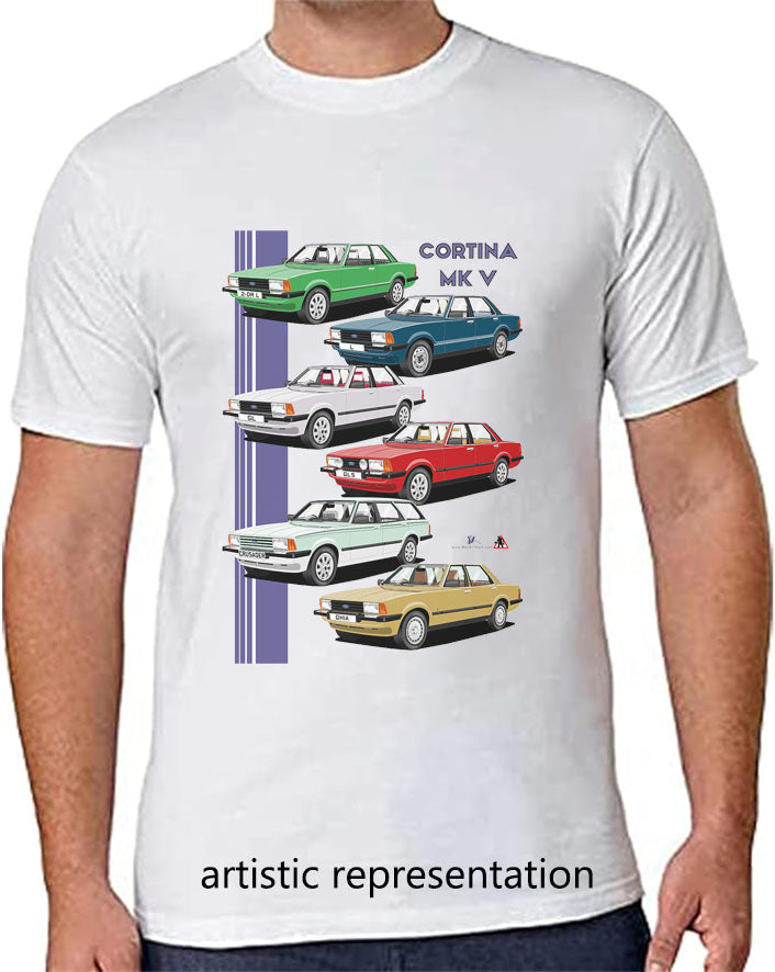 Ford Cortina Mk5 Art T Shirt