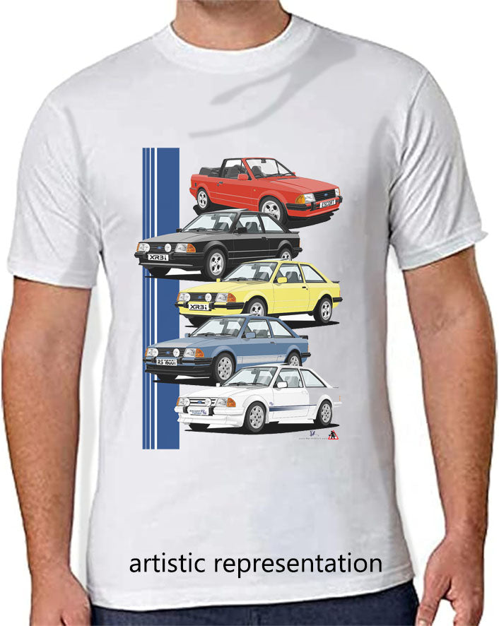 Ford Escort Mk3 Art T Shirt