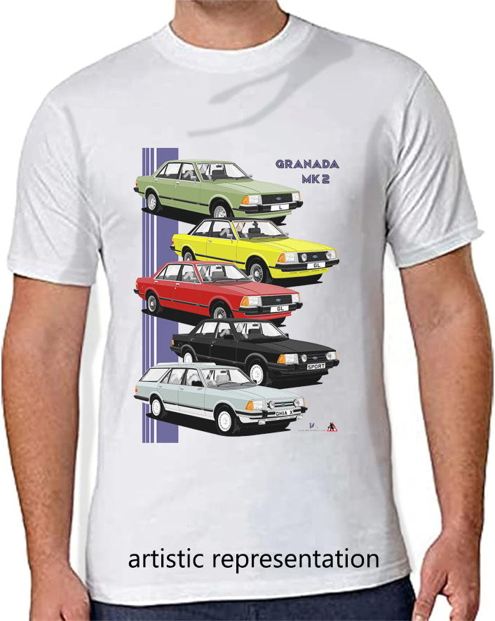 Ford Granada Mk2 Art T Shirt