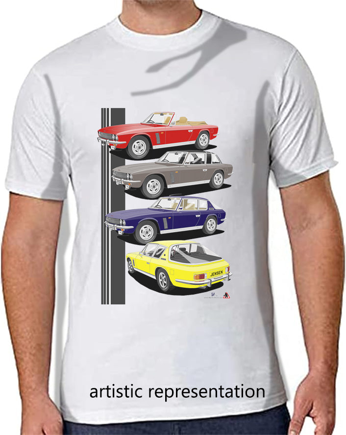 Classic Jensen Interceptor Multi T Shirt