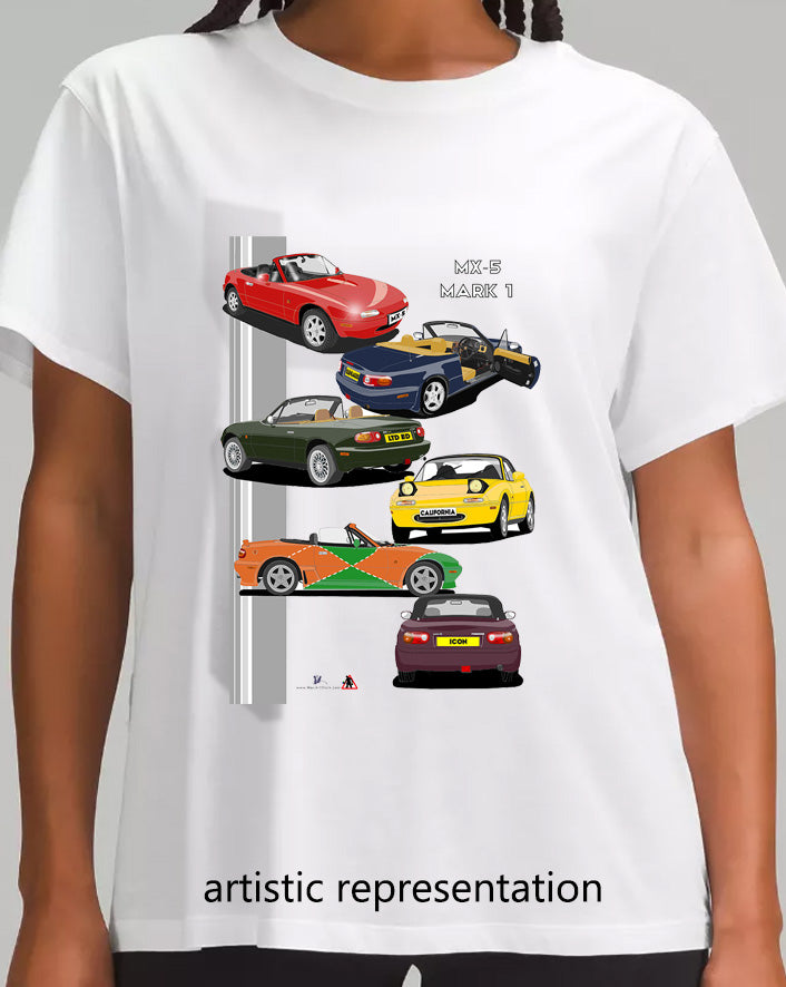 Mazda MX-5 Mk1 Multi T Shirt