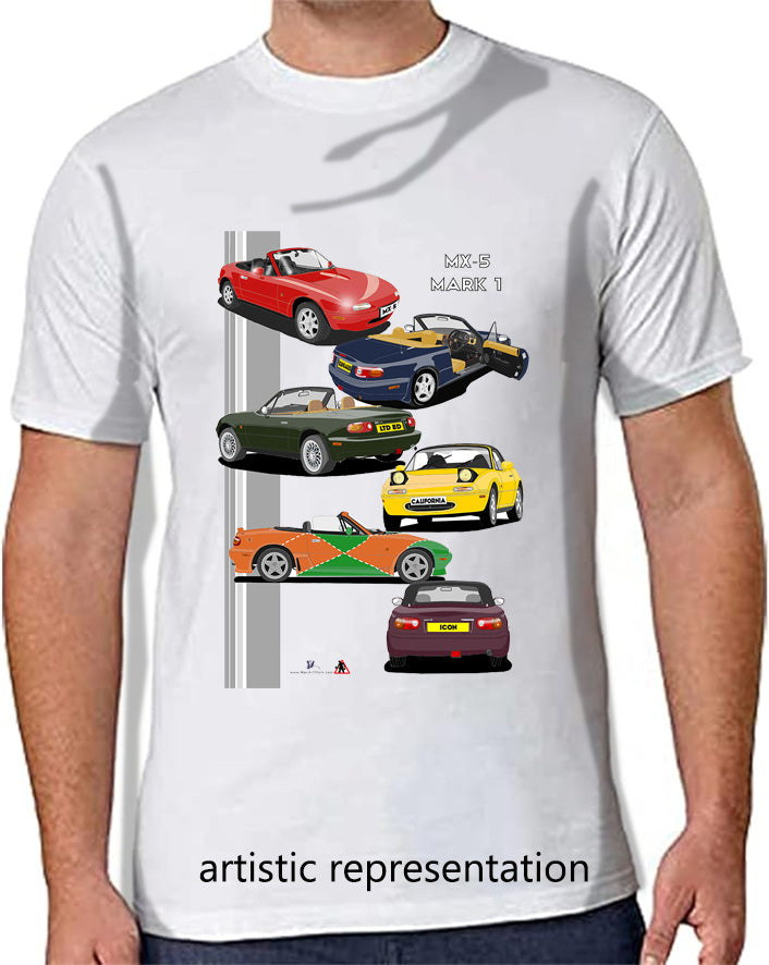 Mazda MX-5 Mk1 Multi T Shirt