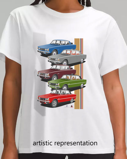 Classic Rover P6 Cars Multi T Shirt