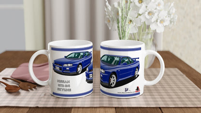 Nissan Skyline GTR Art Mug in Blue