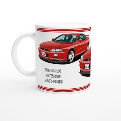 Nissan Skyline GTR Art Mug in Red