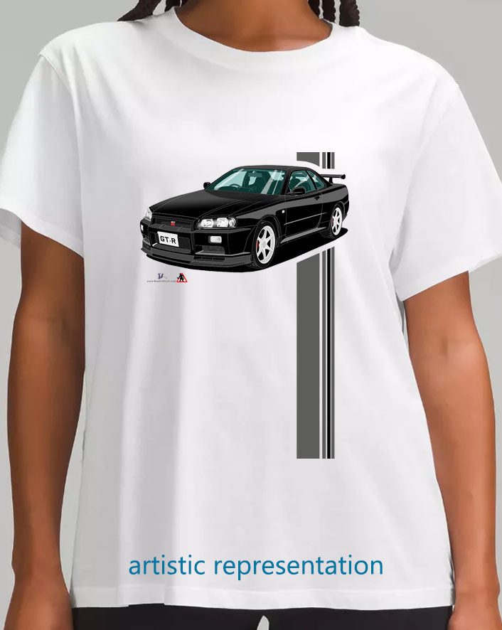 Nissan Skyline GTR 34 in Black Art T Shirt