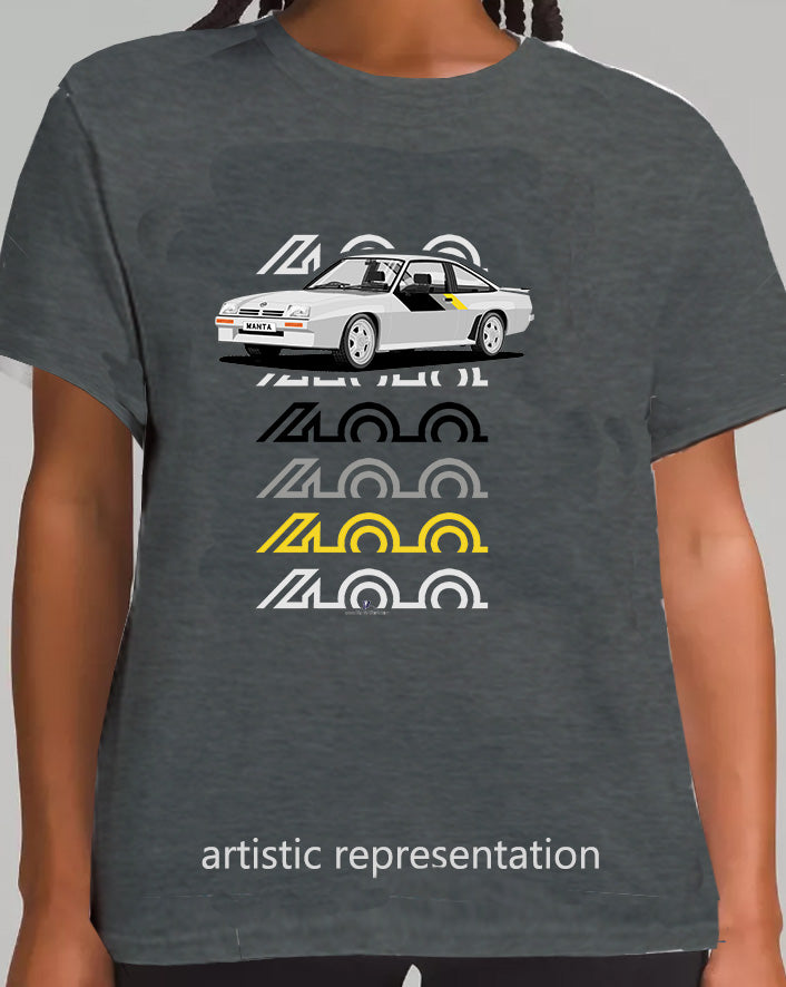 Opel Manta B2 400 in Silver Art T Shirt