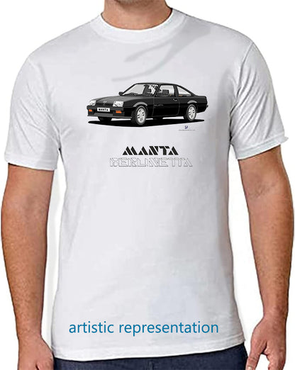 Opel Manta B2 Coupe Berlinetta in Black Art T Shirt