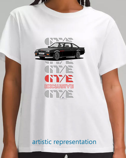 Opel Manta B2 Coupe Exclusive in Black Art T Shirt