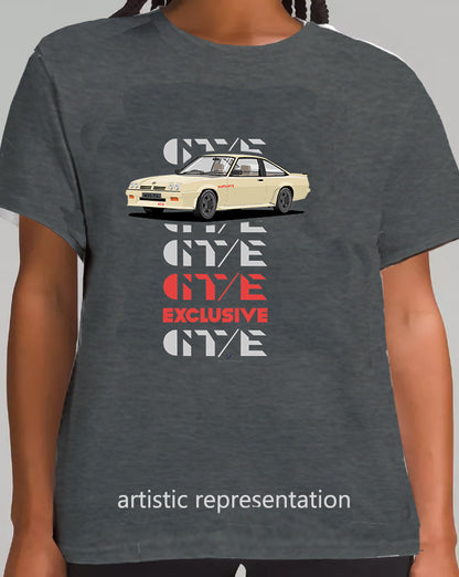 Opel Manta B2 Coupe Exclusive in Gold Art T Shirt