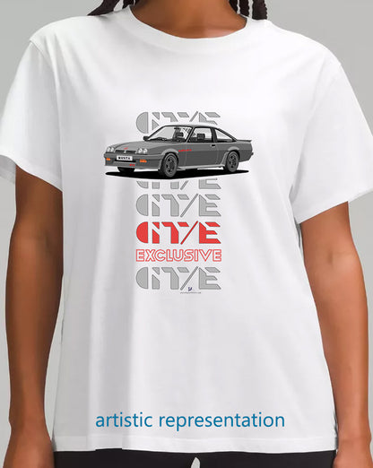 Opel Manta B2 Coupe Exclusive in Grey Art T Shirt