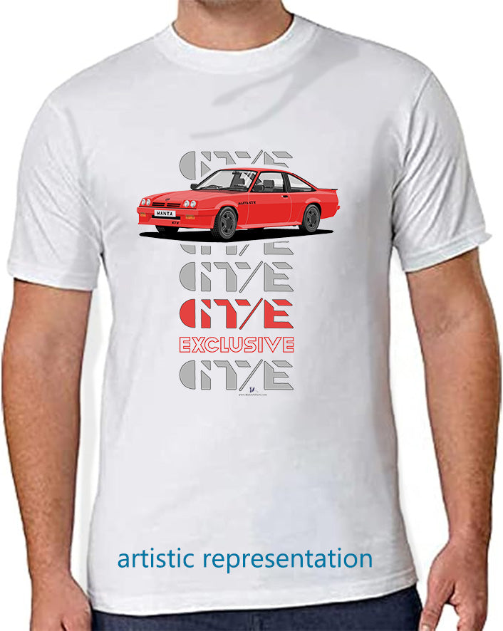 Opel Manta B2 Coupe Exclusive in Red Art T Shirt