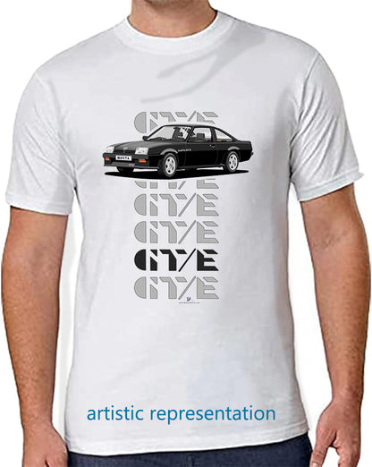 Opel Manta B2 Coupe GTE in Black Art T Shirt