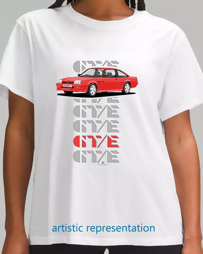 Opel Manta B2 Coupe GTE in Red Art T Shirt