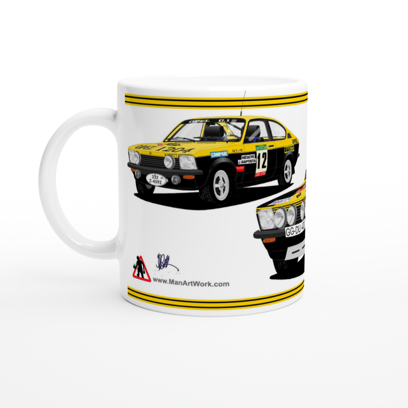 Opel Kadett GTE Rally Car Mug 