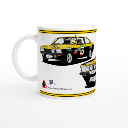 Opel Kadett GTE Rally Car Mug 