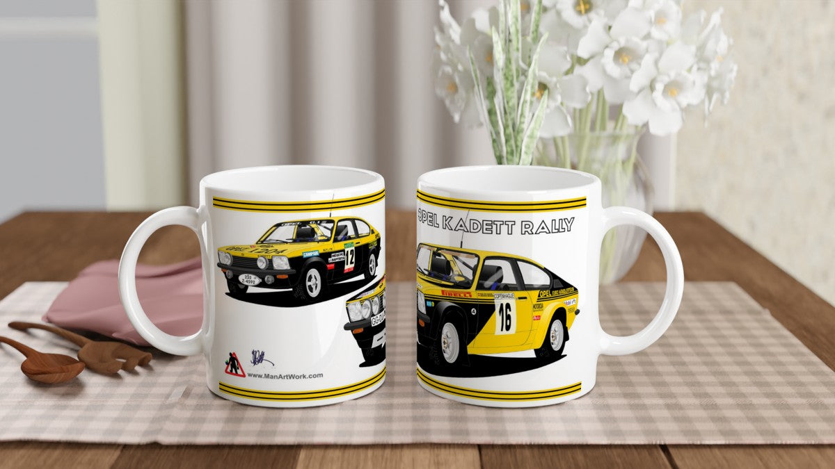 Opel Kadett GTE Rally Car Mug 