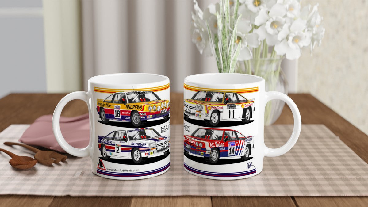 Opel Manta 400 Rally Car Mug 