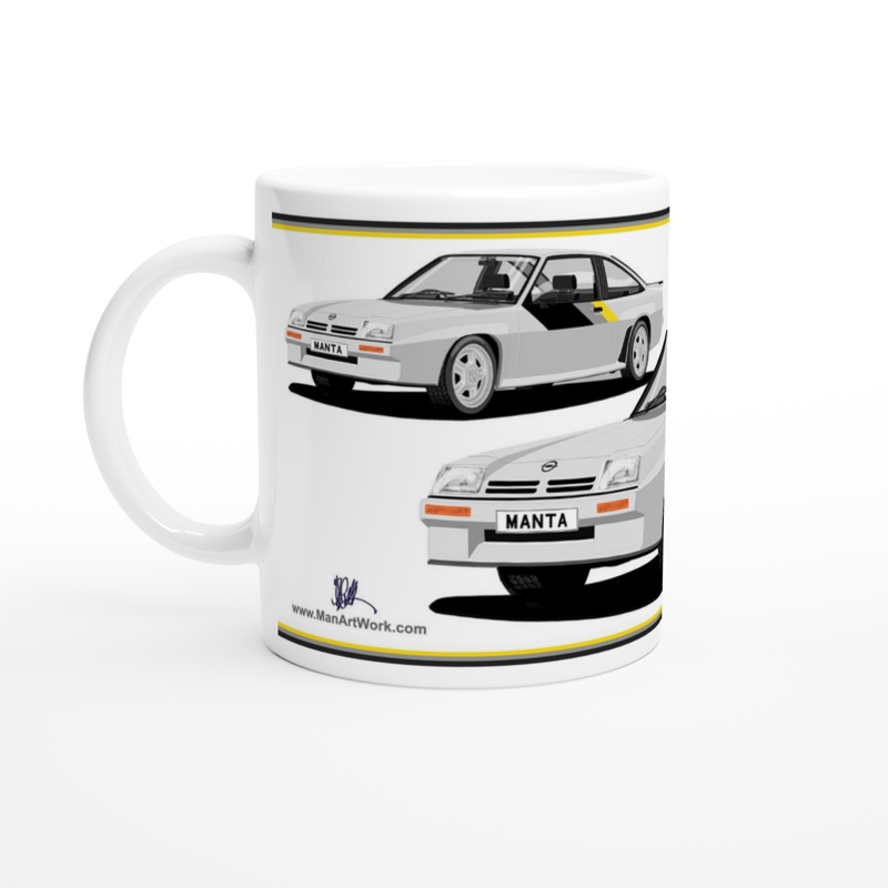 Opel Manta B2 400  in Silver Art Mug