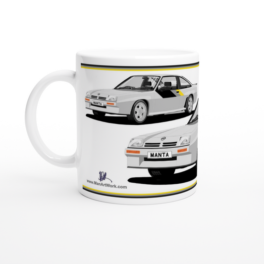 Opel Manta B2 400  in Silver Art Mug